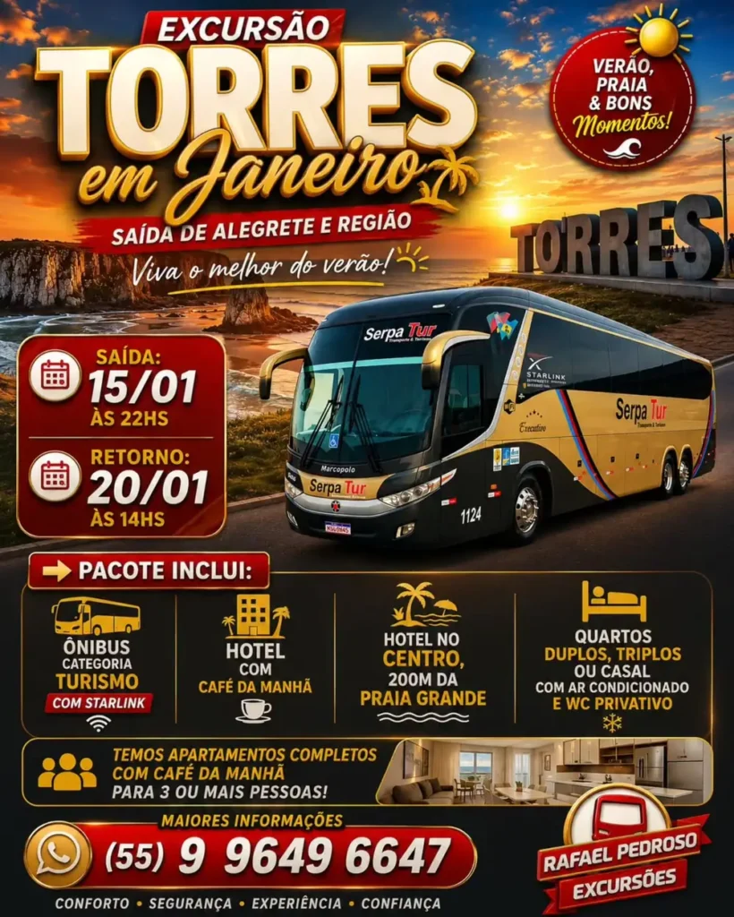 Verão em Torres — Janeiro de 2027