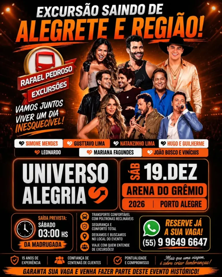 Universo Alegria 2026 — Porto Alegre