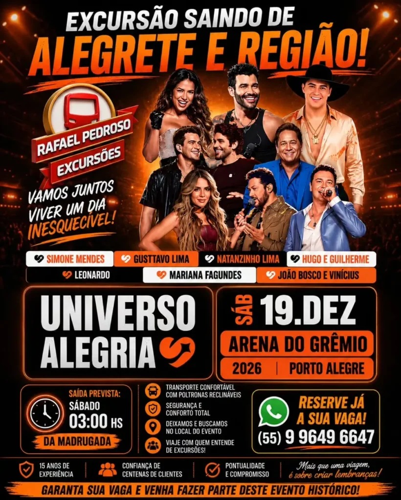 Universo Alegria 2026 — Porto Alegre